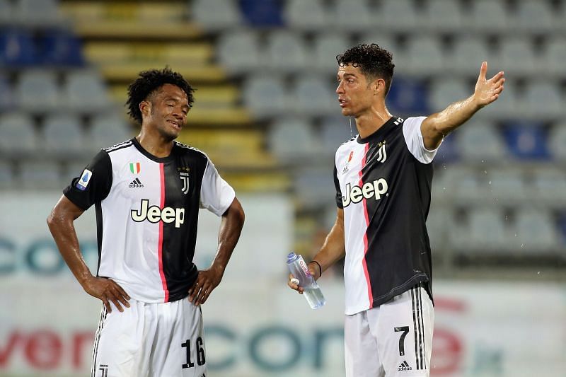 Juan Cuadrado and Cristiano Ronaldo