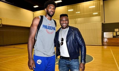 Joel Embiid (left); Francis Ngannou (right)