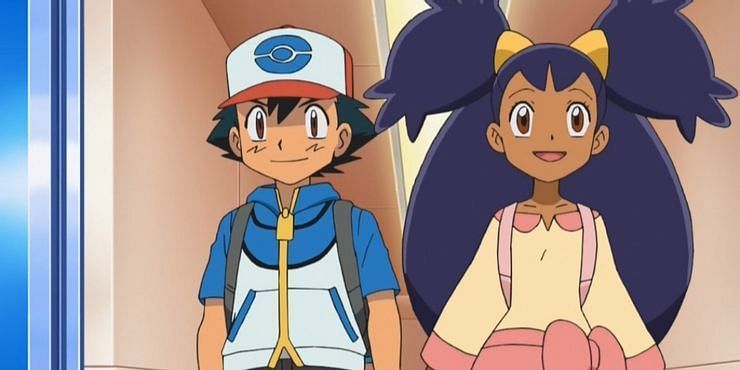 Iris and Ash in the Pokemon series (Image via The Pokemon Company)