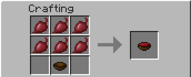 Arafting recipe for beetroot soup in Minecraft (Image via Minecraft)