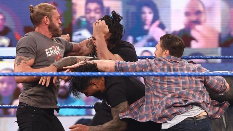 The Universal Championship rivalry became chaotic on WWE SmackDown