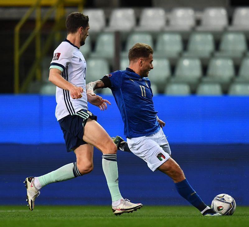 Ciro Immobile scored Italy&#039;s second goal.