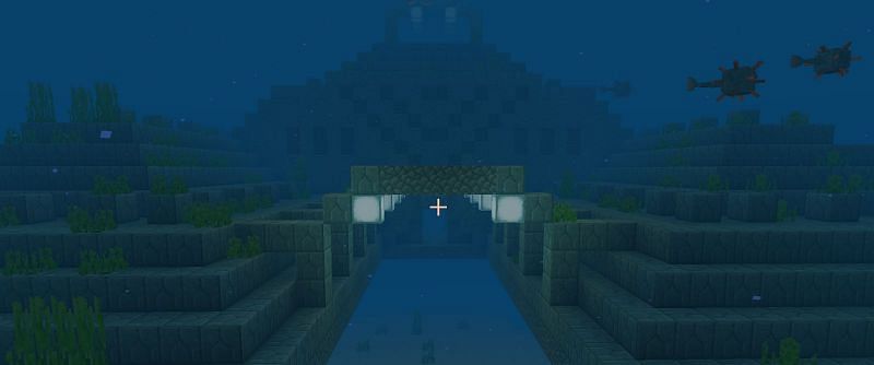 These particular structures are called Ocean Monuments, and besides being inhabited by certain guardians and elder guardians, you can also find rooms full of sponges for you to mine.