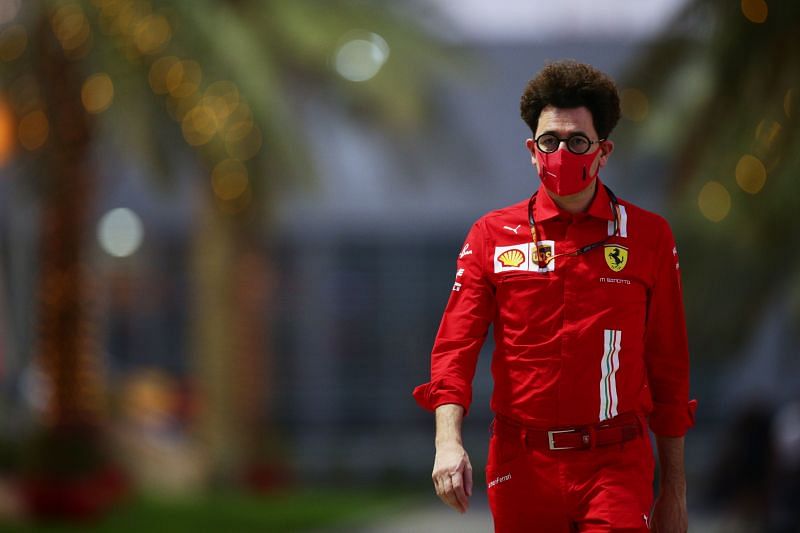 Mattia Binotto might be on his way out as the Ferrari team principal. Photo: Peter Fox/Getty Images. 