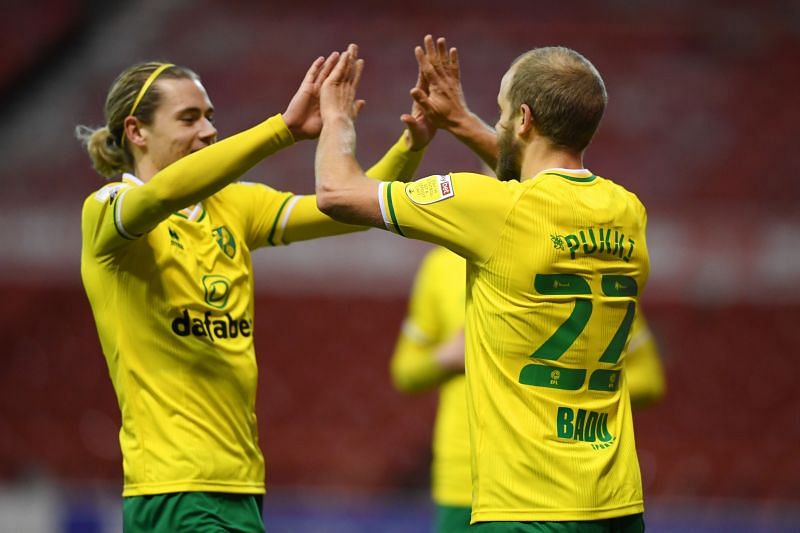 Norwich City hold a ten-pont lead at the top of the Championship