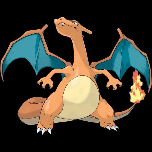 Download Red Charizard - an intimidating Pokemon Fire Type Wallpaper