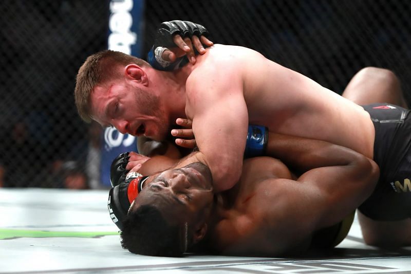Stipe Miocic survived - and thrived - against Francis Ngannou at UFC 220 in 2018.