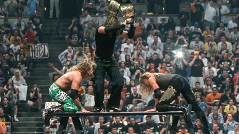 The WWE Universe witnessed the first ever Triangle Ladder Match in WWE history at WrestleMania 2000