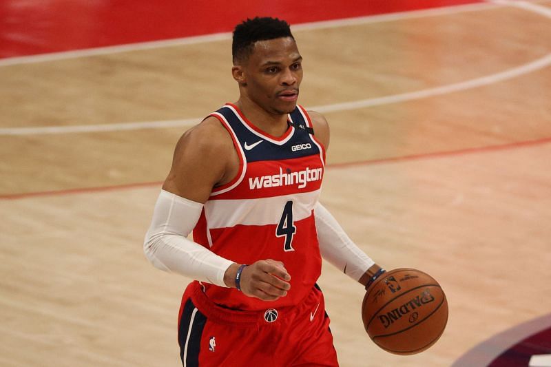 Russell Westbrook (#4) of the Washington Wizards