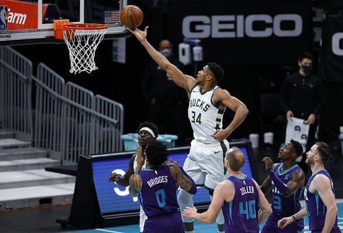 Milwaukee Bucks' Giannis Antetokounmpo has been dominant on both ends of the floor recently