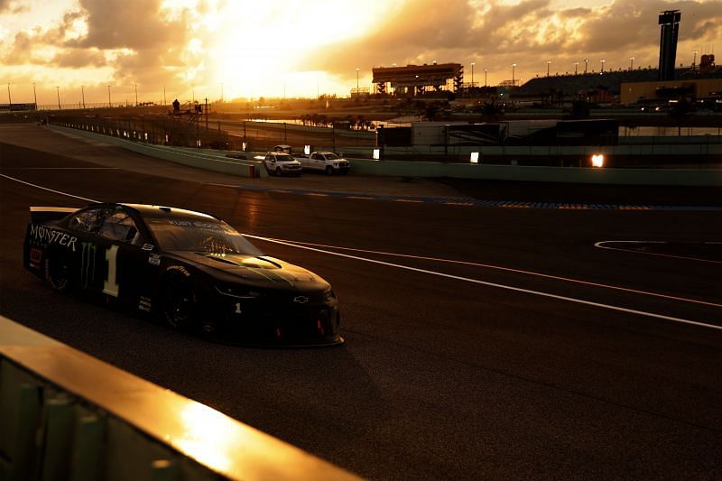 &lt;a href=&#039;https://www.sportskeeda.com/player/kurt-busch&#039; target=&#039;_blank&#039; rel=&#039;noopener noreferrer&#039;&gt;Kurt Busch&lt;/a&gt; in action during the NASCAR Cup Series Dixie Vodka 400. Photo by Michael Reaves/Getty Images