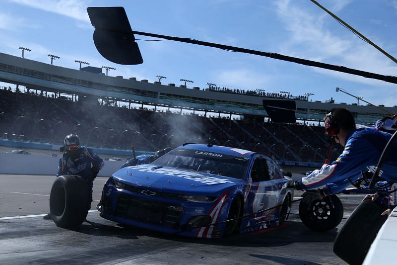 Kyle Larson had a forgettable day at Phoenix on March 14. Photo: Sean Gardner/Getty Images.