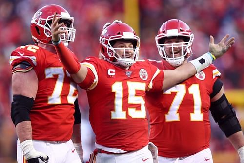 Kansas City Chiefs OT's Mitchell Schwartz and Eric Fisher