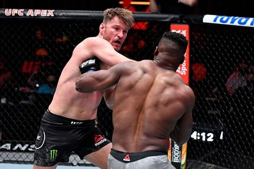 Stipe Miocic landed a few solid shots on Francis Ngannou but wasn't able to get the job done.