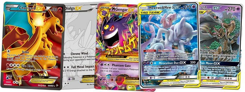 Full Art EX and GX Pokemon cards (Image via CardMavin)