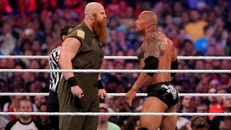 The Rock defeated Erick Rowan in an impromptu match at WWE WrestleMania 32