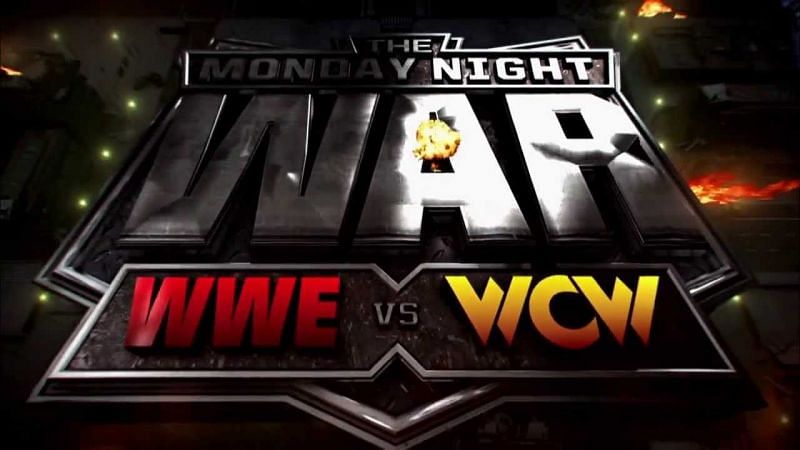 A graphic depicting the Monday Night Wars