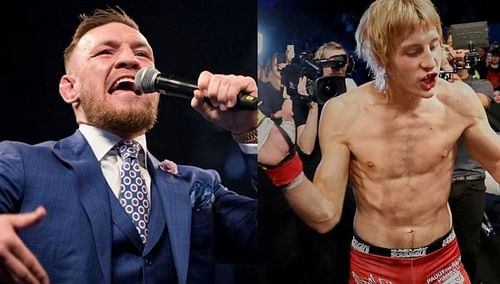 Conor McGregor (left); Paddy Pimblett (right)