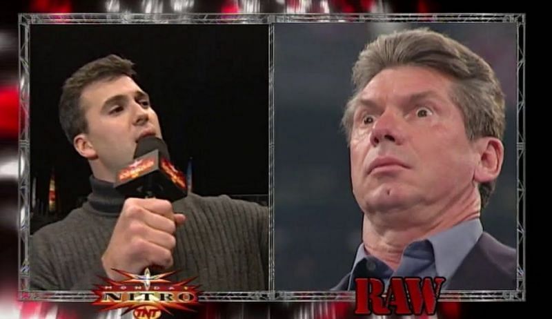 Shane McMahon appeared on WCW Nitro, while Vince McMahon appeared on WWE RAW.