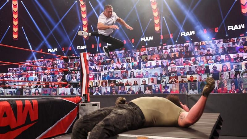 Shane McMahon landed an elbow drop shortly before he used the green slime