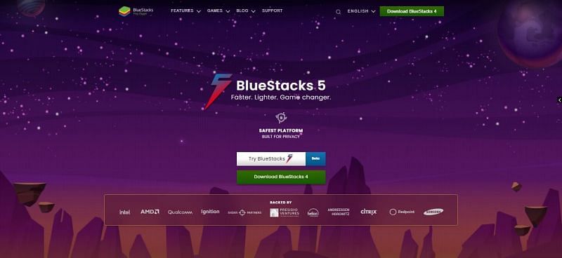 Official website of Bluestacks