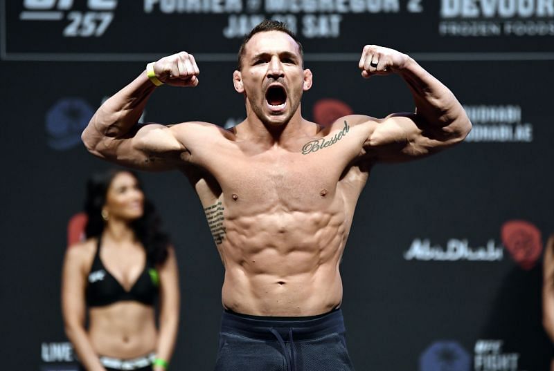 UFC 257 Michael Chandler weighing in