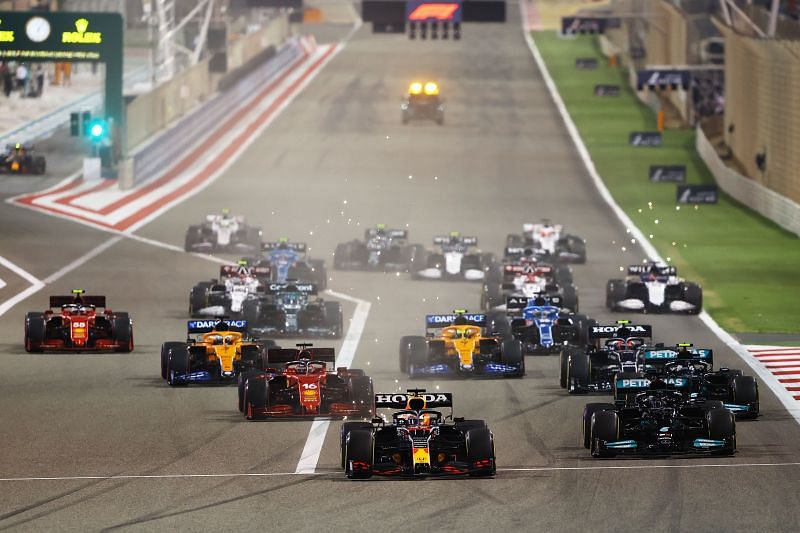 Max Verstappen started on pole for the Bahrain Grand Prix. Photo: Bryn Lennon/Getty Images.