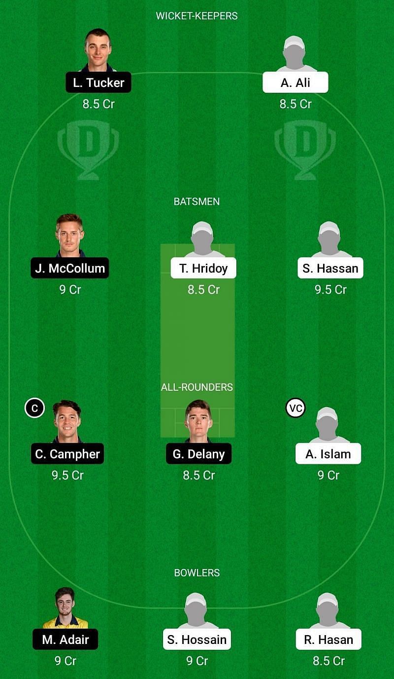 BN-A vs IR-A Dream11 Team