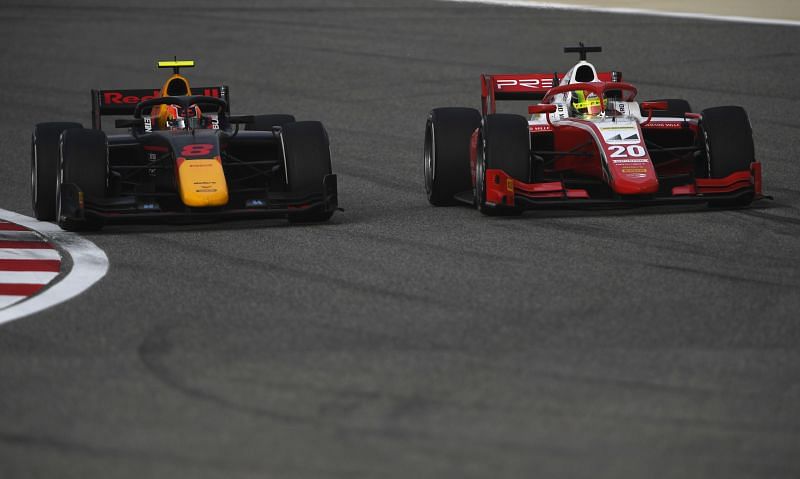 Jehan Daruvala gave Mick Schumacher a run for his money with a stouch defense in F2 last season. Photo: Rudy Carezzevoli/Getty Images.