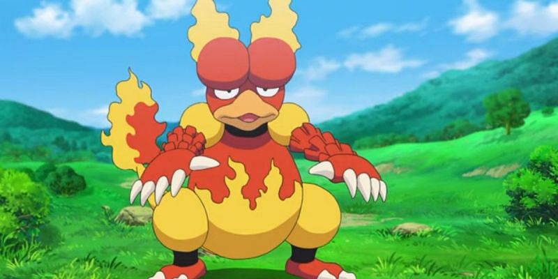 A casual player can have some good fun roughing up the Elite 4 using Magmar (Image via The Pokemon Company)