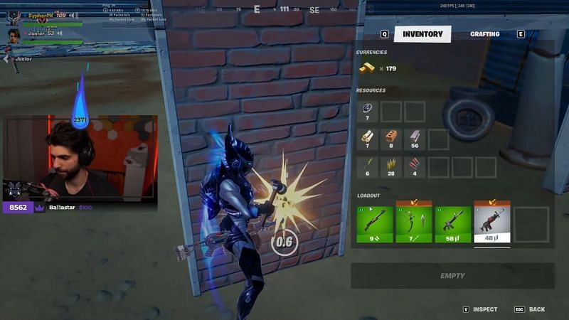 SypherPK upgrades his weapons using the crafting system (Image Via YoutTube/SypherPK)