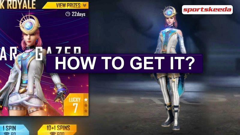 The new Star Gazer bundle is available in the Diamond Royale section in Garena Free Fire (Image via Sportskeeda)