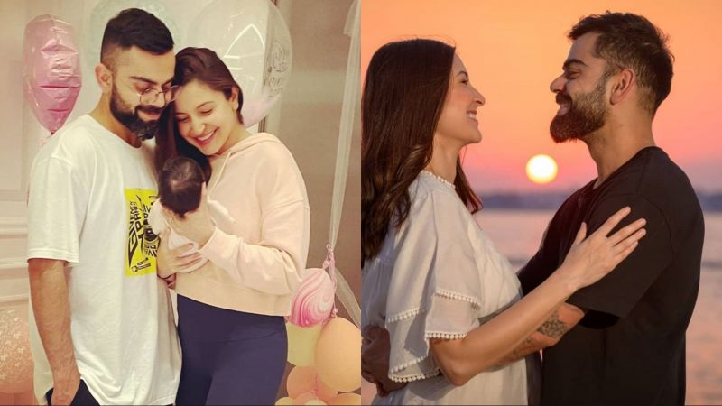 Virat Kohli posted a photo of his wife Anushka Sharma and daughter Vamika on Instagram