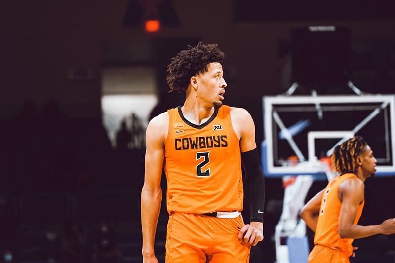 Cade Cunningham #2 of the Oklahoma State Cowboys