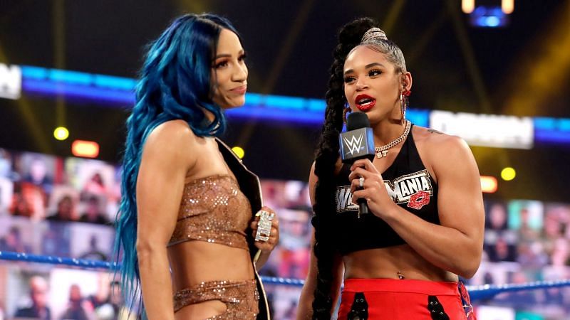 Sasha Banks is currently involved in a storyline with Bianca Belair