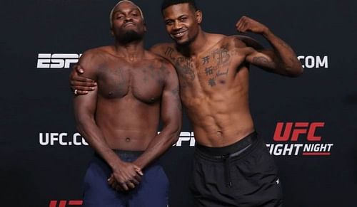 Derek Brunson (left); Kevin Holland (right)