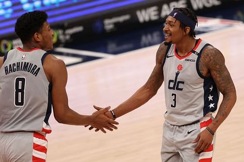 Washington Wizards starters Bradley Beal and Rui Hachimura