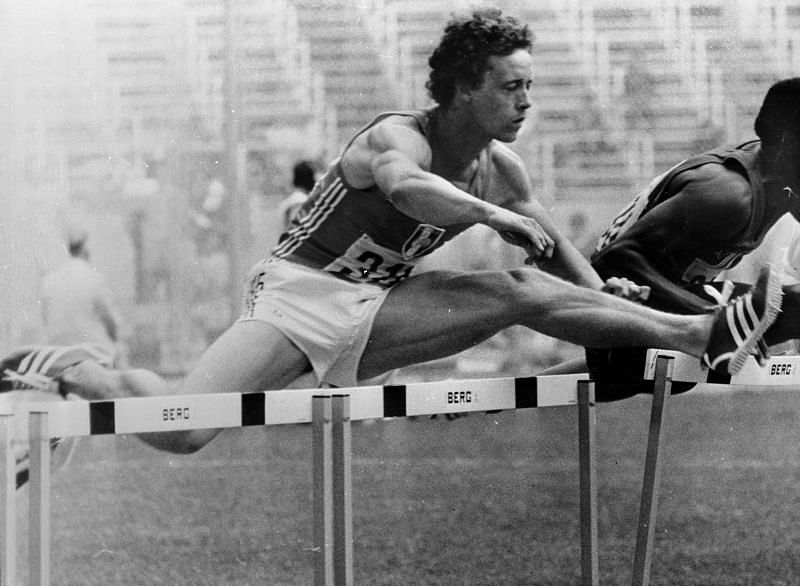 French athlete Guy Drut at the Olympic Games in Montreal in July 1976