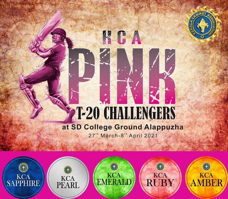 KCA Pink T20 Challengers (Image Courtesy: www.keralacricketassociation.com)