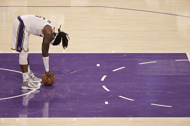 Montrezl Harrell (#15) of the LA Lakers