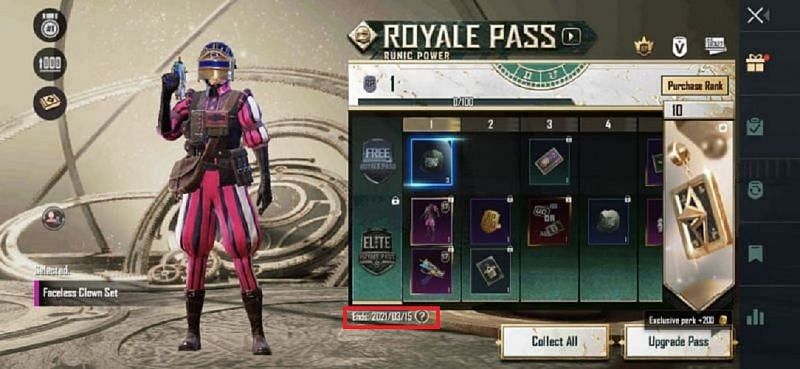 End date of the Royale Pass