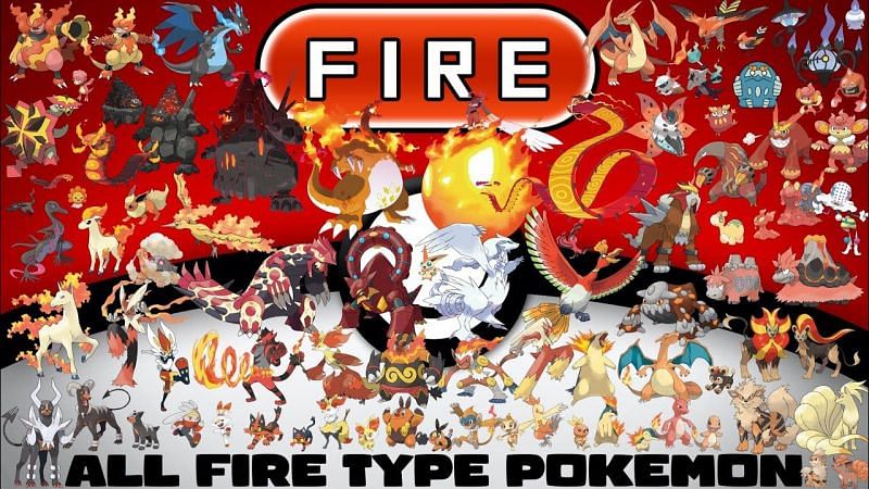 all fire type pokemon wallpaper