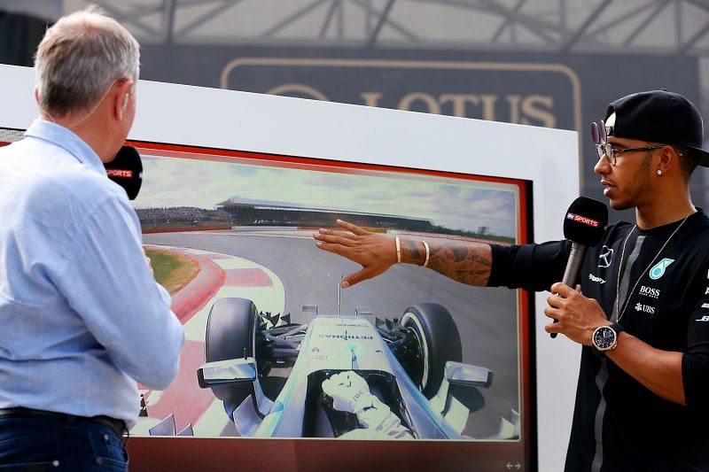 Lewis Hamilton sounded a bit grumpy according to Martin Brundle. Photo: Charles Coates/Getty Images.