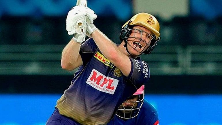 Eoin Morgan for Kolkata Knight Riders Source: BCCI