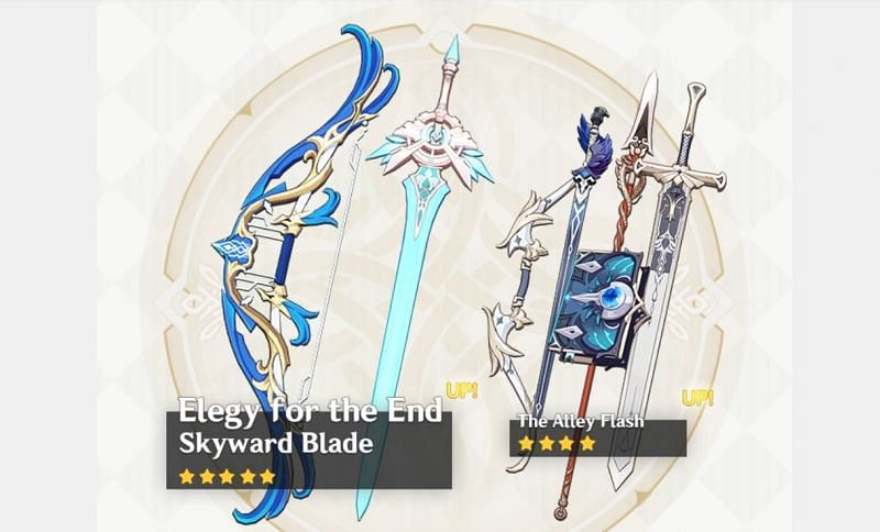 The Epitome Invocation Weapon banner (Image via Mihoyo)