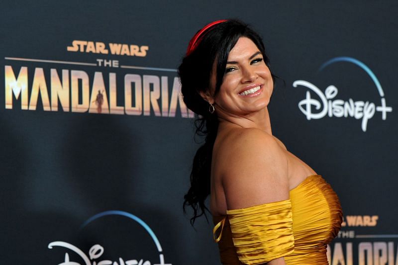 The fighter-turned-actor Gina Carano at the promotions of The Mandalorian
