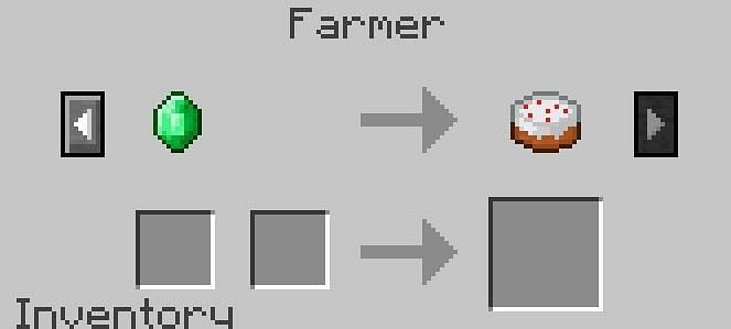 A rare cake trade (Image via MinecraftForum)