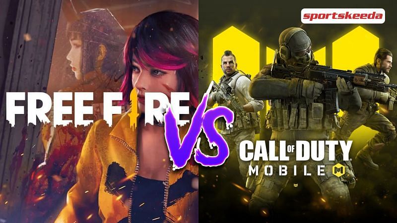 Confira a comparação entre os jogos Call of Duty e Free Fire