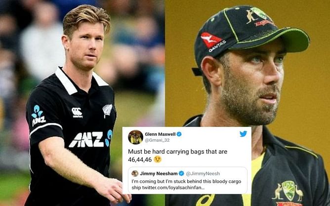 James Neesham comes back with hilarious response to Glenn Maxwell's attempts to troll him