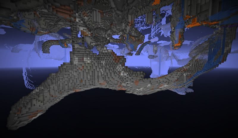Spaghetti caves will be long and narrow (Image via Minecraft Wiki)